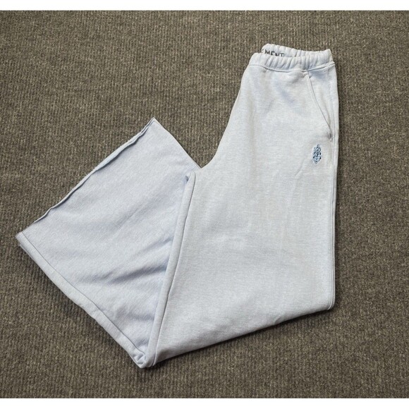 Free People FP Movement Women Small For The Win Wide-Leg Pants Blue Slouchy NWOT - Picture 2 of 9